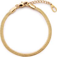 Ana Luisa Atlas Herringbone Chain Bracelet