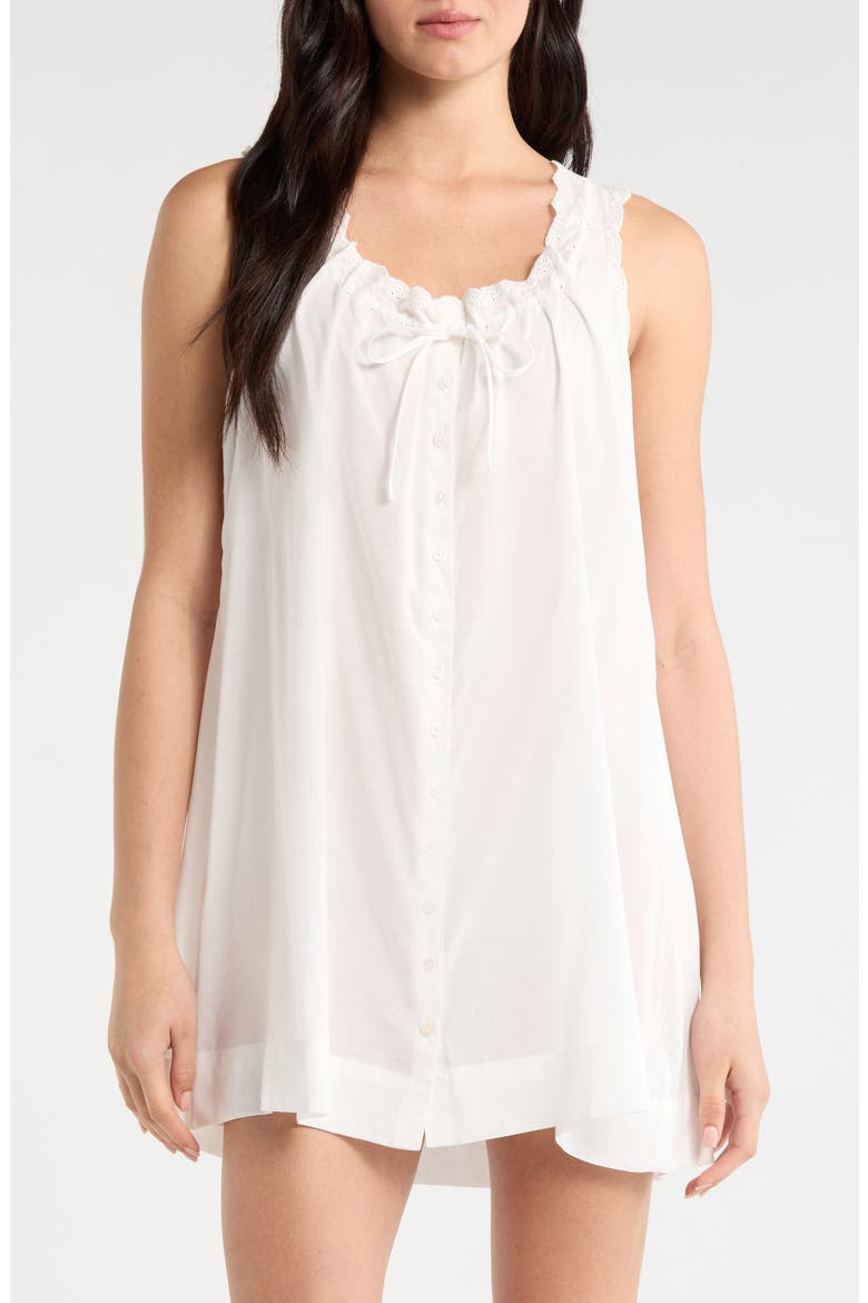 womens cotton sleep dress Papinelle | Jada Organic Cotton Knit Nightgown