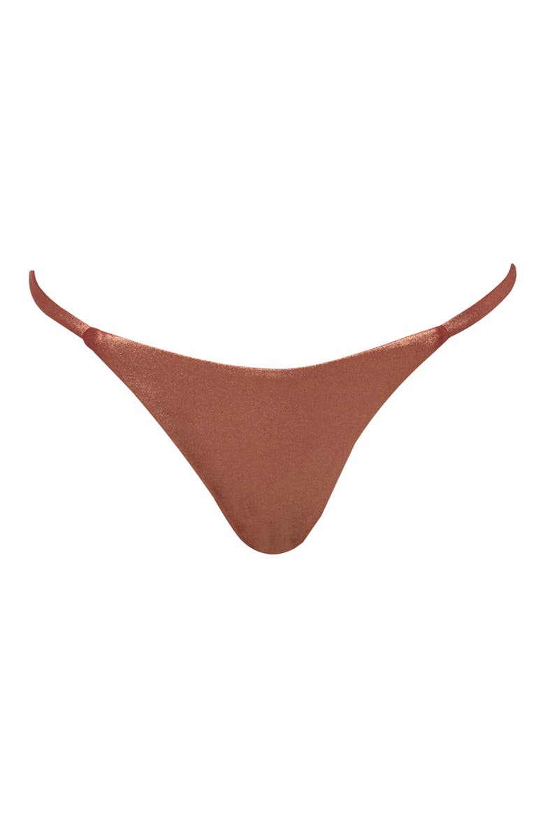Rust Copper Reversible Bikini Bottoms, Alternate, color, DARK ORANGE