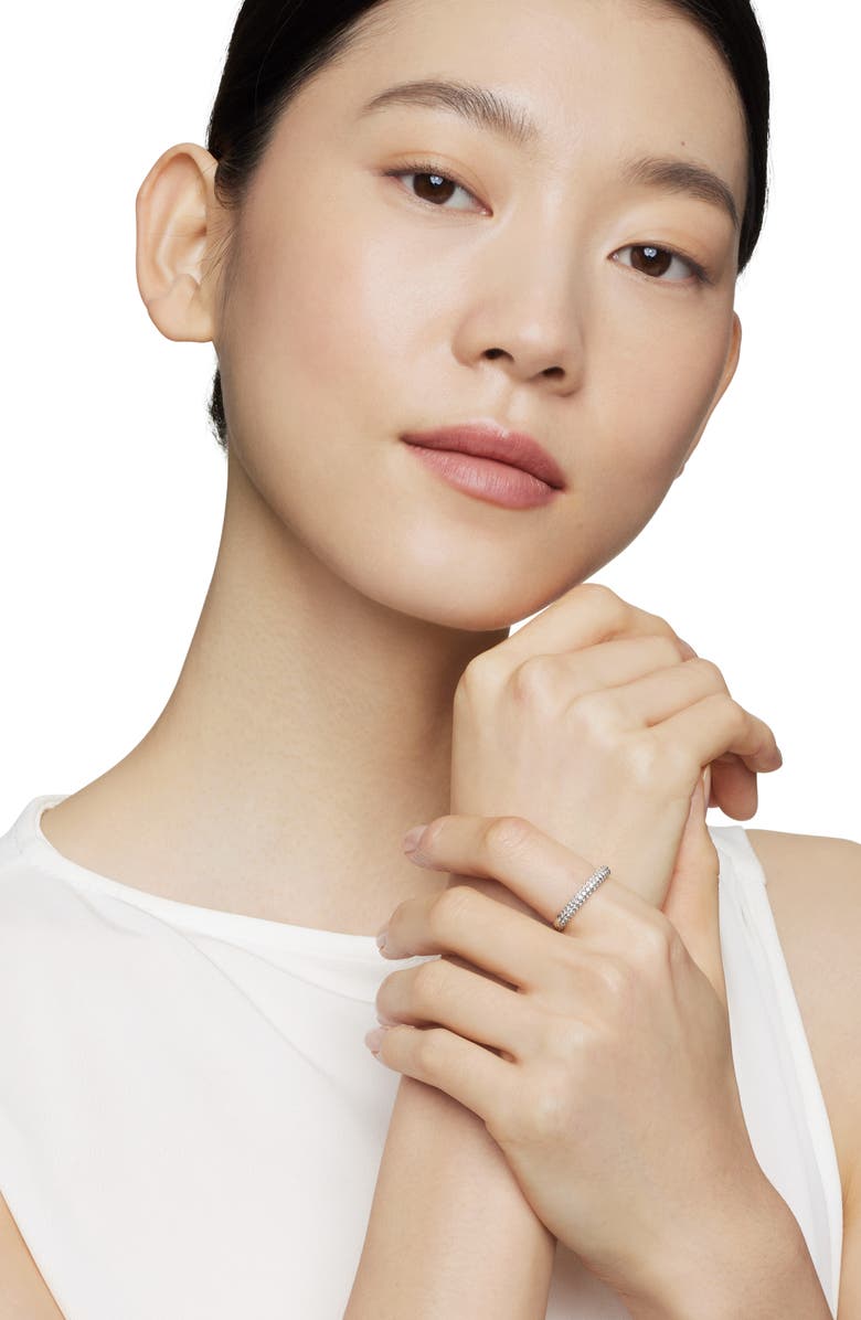 David Yurman 'Petite' Pavé Ring with Diamonds, Alternate, color, Diamond