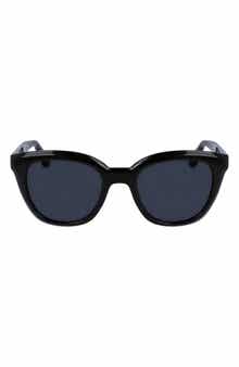 FERRAGAMO Classic Logo Tea Cup 52mm Round Sunglasses