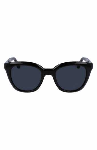 FERRAGAMO Classic Logo Tea Cup 52mm Round Sunglasses