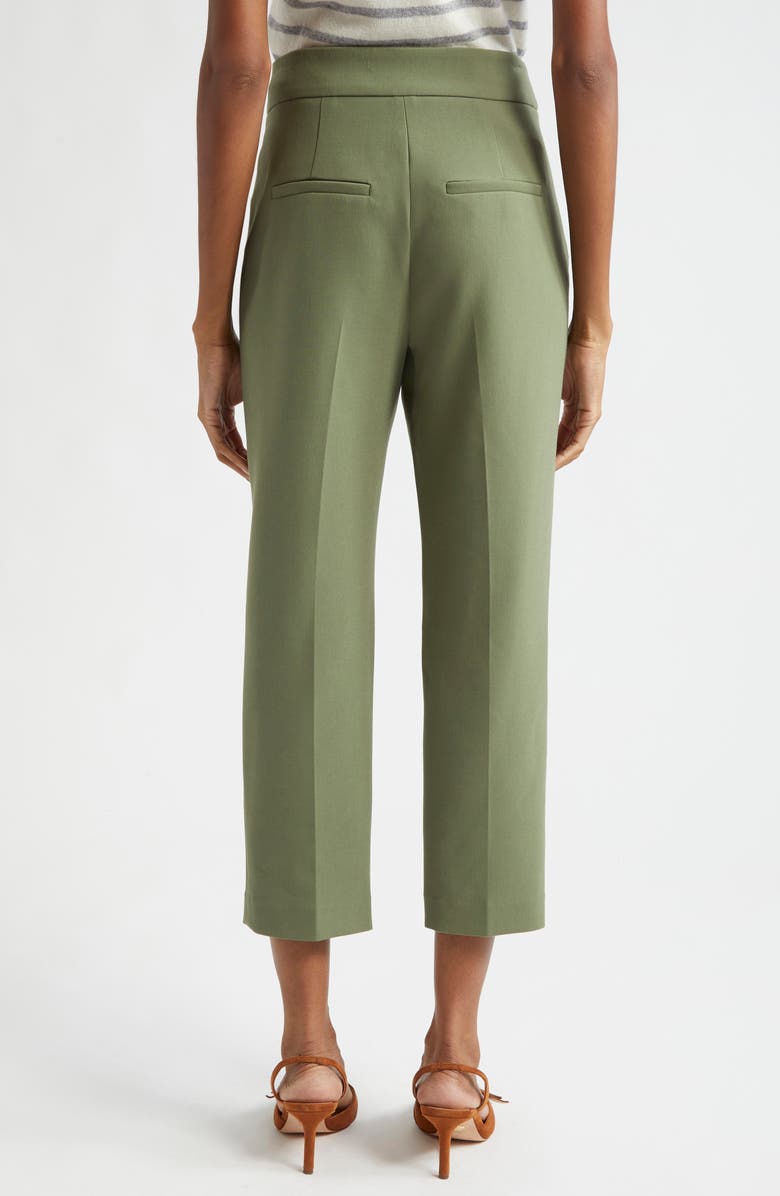 Veronica Beard Renzo Crop Pants, Alternate, color, Stone Army