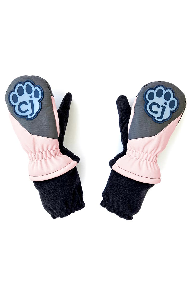 carter joey Magic Mittens Light Pink & Hot Pink Waterproof Toddler Winter Mitten, Main, color, Multicolored