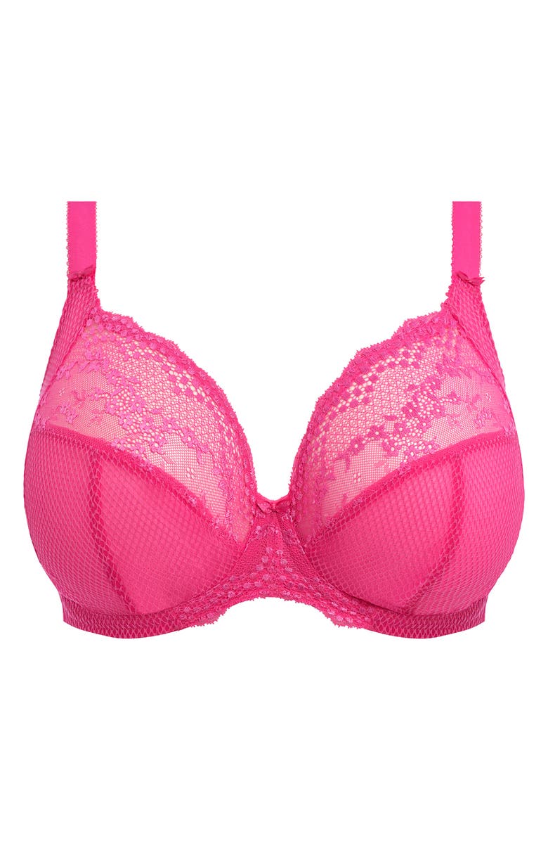 Elomi Charley Full Figure Underwire Convertible Plunge Bra, Alternate, color, Pink