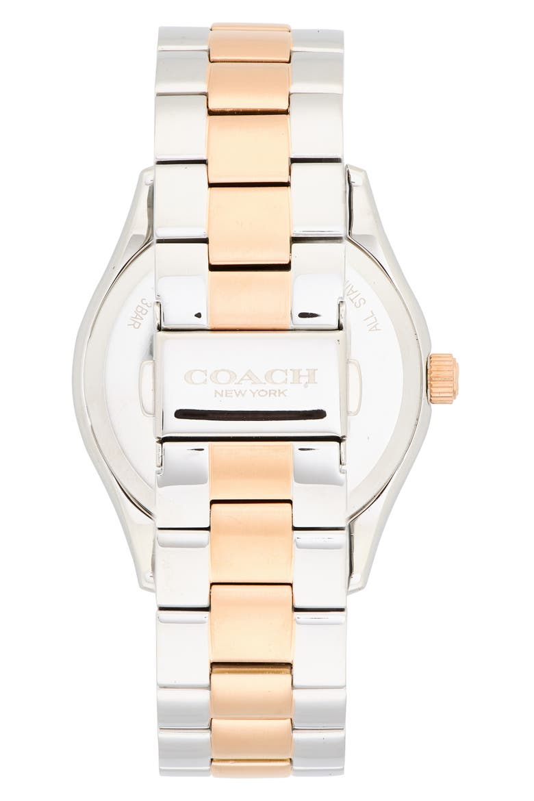 Brooke Crystal Index Bracelet Watch, Alternate, color, SILVER WHITE/ TWO TONE