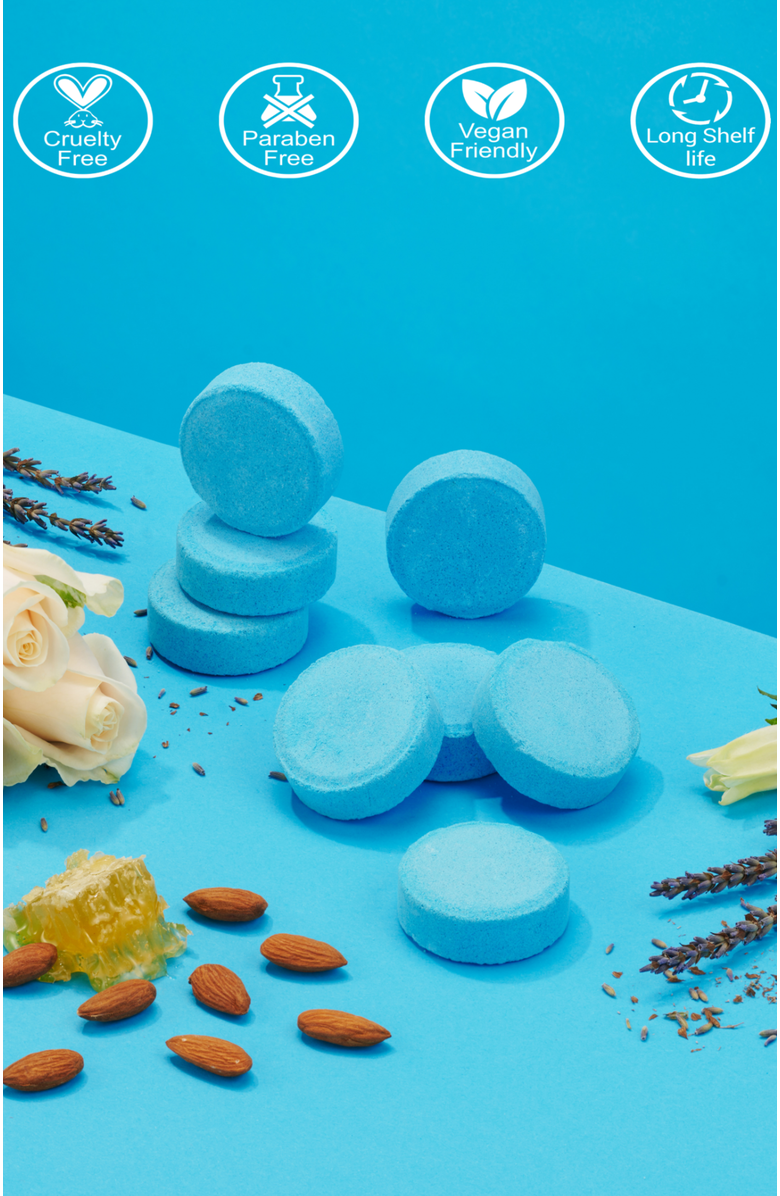 Lovery Shower Steamers Aromatherapy Self Care Gift - 8 pc Essential Oils Shower Bombs, Alternate, color, Blue