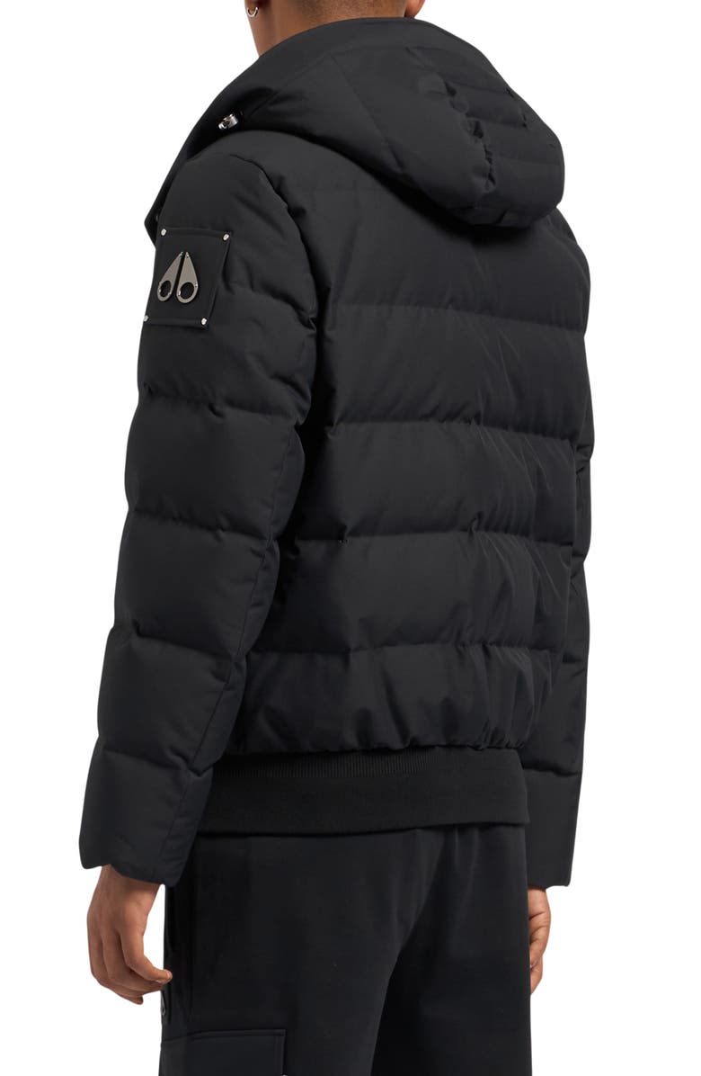 Moose Knuckles Cloud Down Puffer Bomber Jacket with Removable Hood, Alternate, color, 