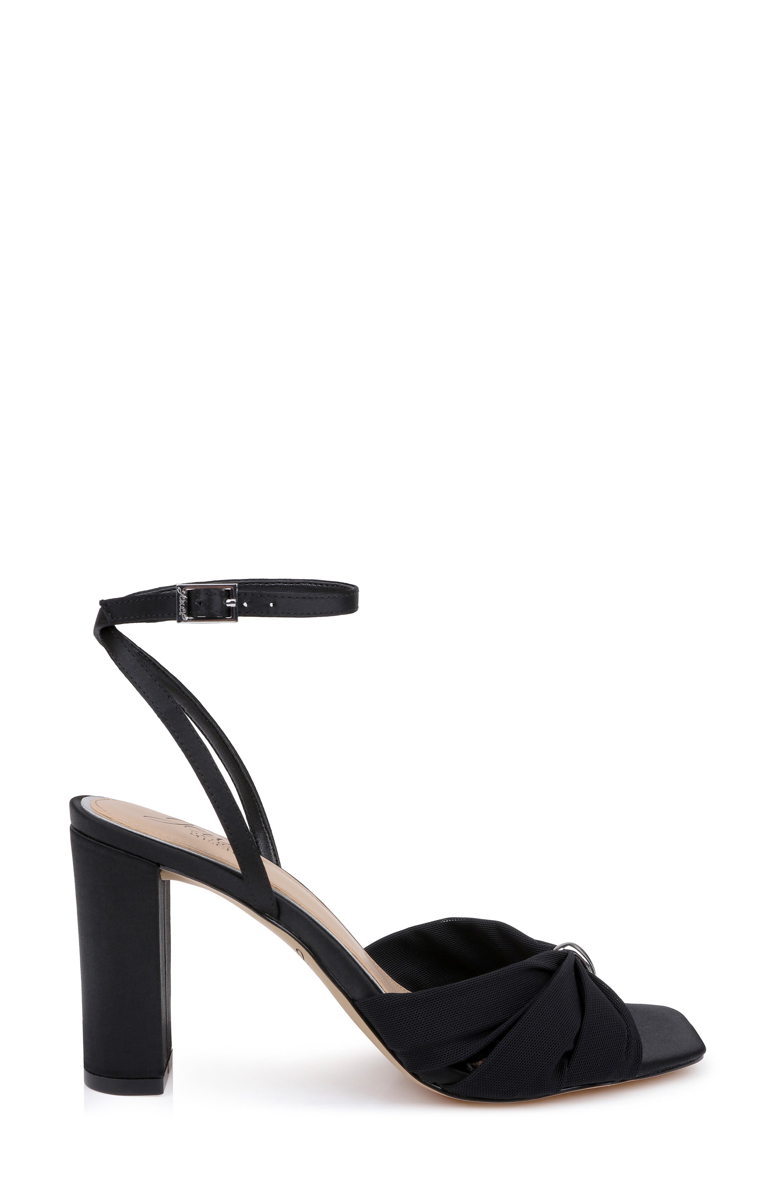 Basma Ankle Sandal, Alternate, color, BLACK SATIN