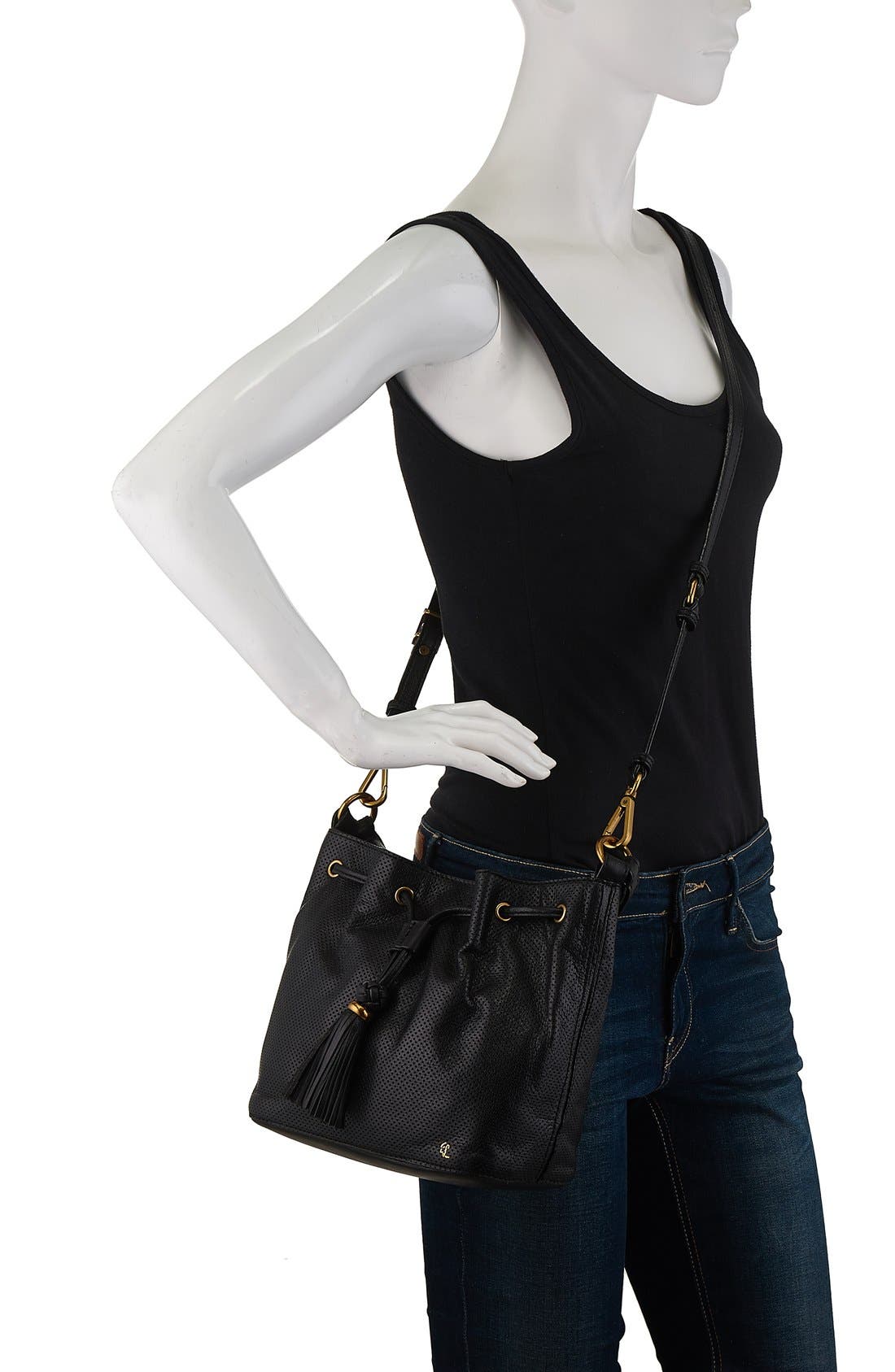 Elliott Lucca 'Gigi Bon Bon' Leather Bucket Bag, Alternate, color, 