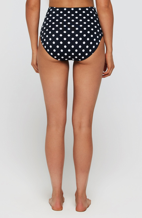 Hermoza Mackenzie Sculpted High Waisted Two-piece Swimsuit Bottom In Black