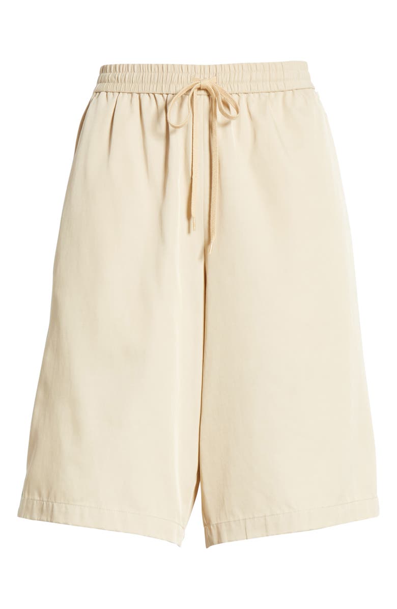 Tibi Drapey Tech Suiting Shorts, Alternate, color, 