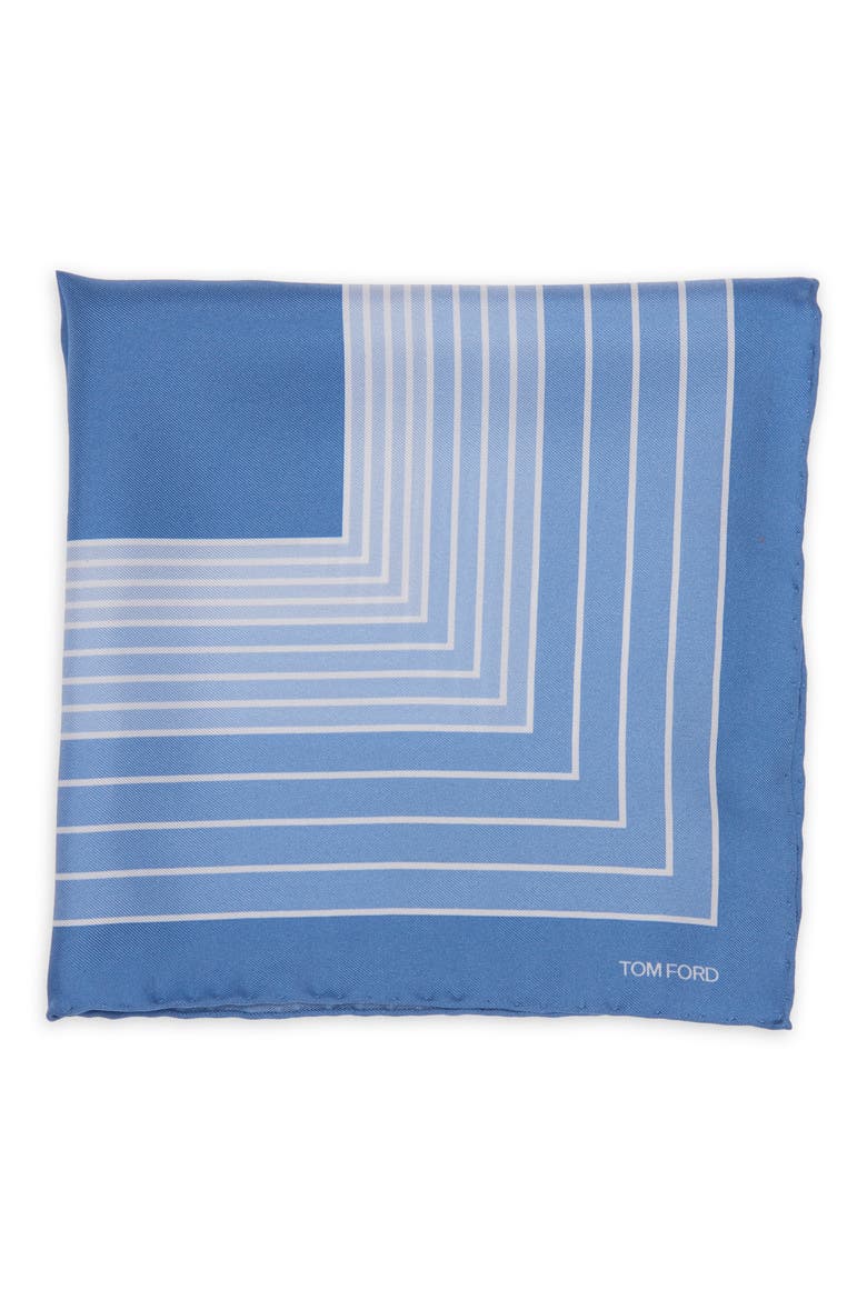 Silk Pocket Square, Main, color, AVIAN BLUE