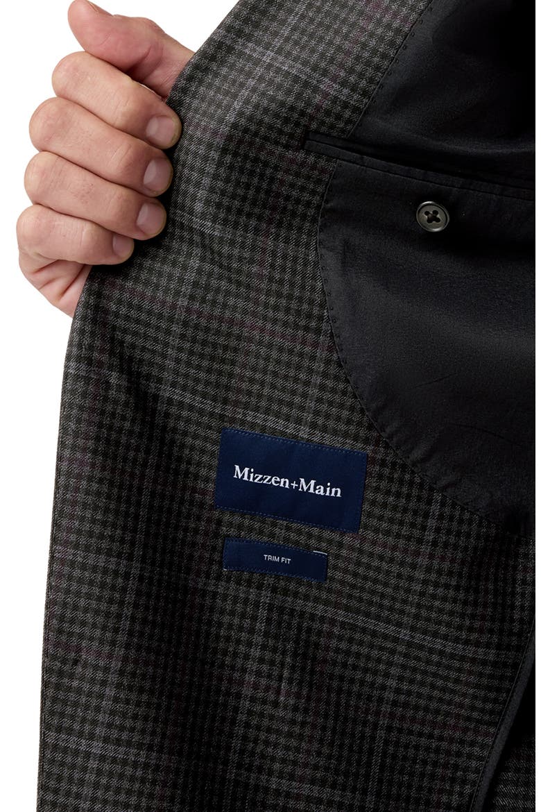 Lavelle Wool Blazer, Alternate, color, CHARCOAL GUN CHECK
