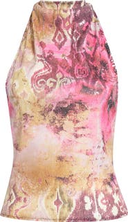 JADED LONDON Zene Sequin Top