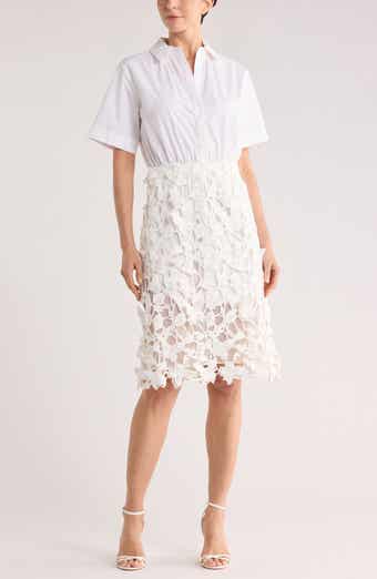 Simkhai Colette Short Sleeve Mixed Media Dress