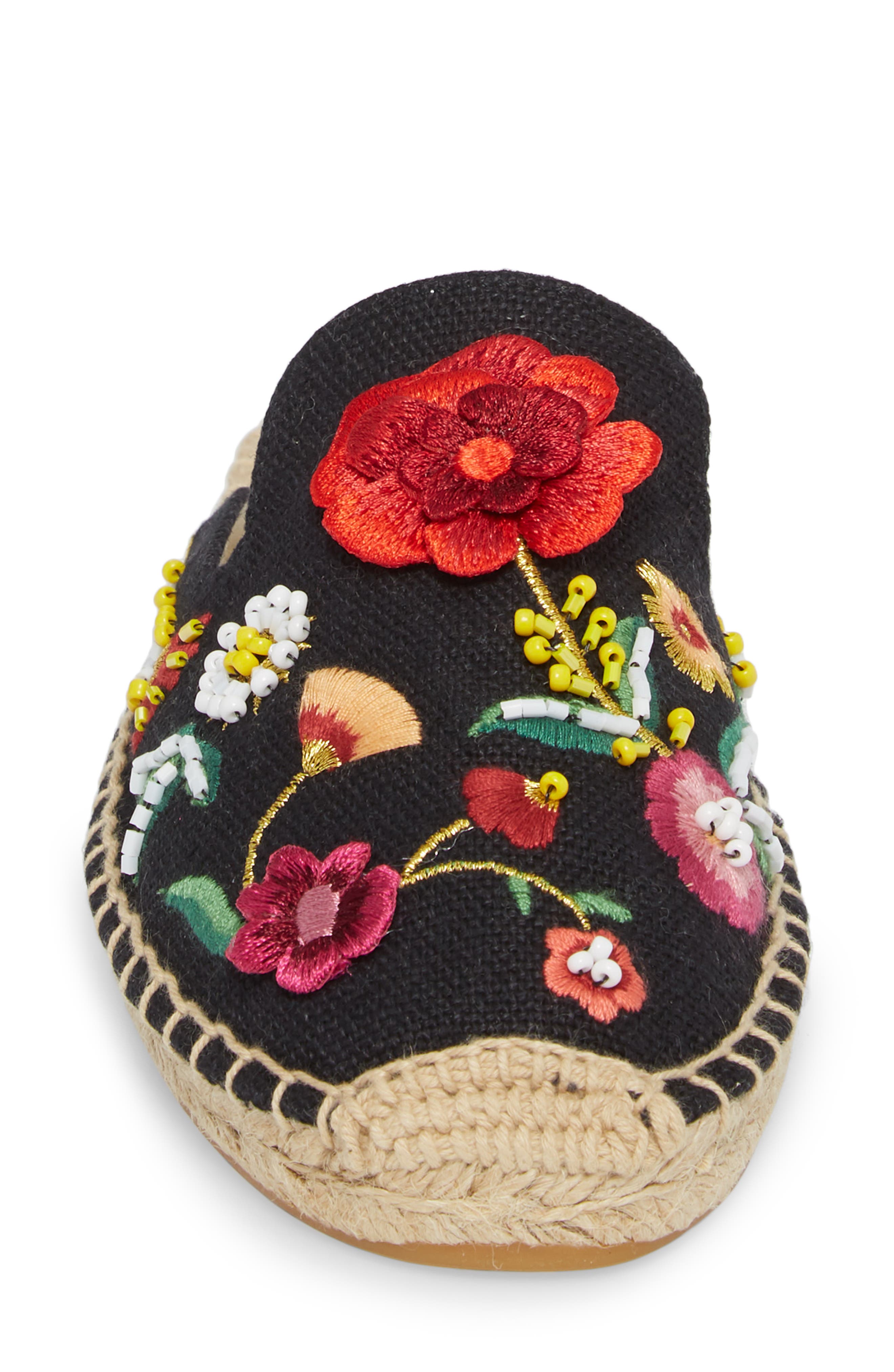 Soludos Embellished Floral Mule, Alternate, color, 