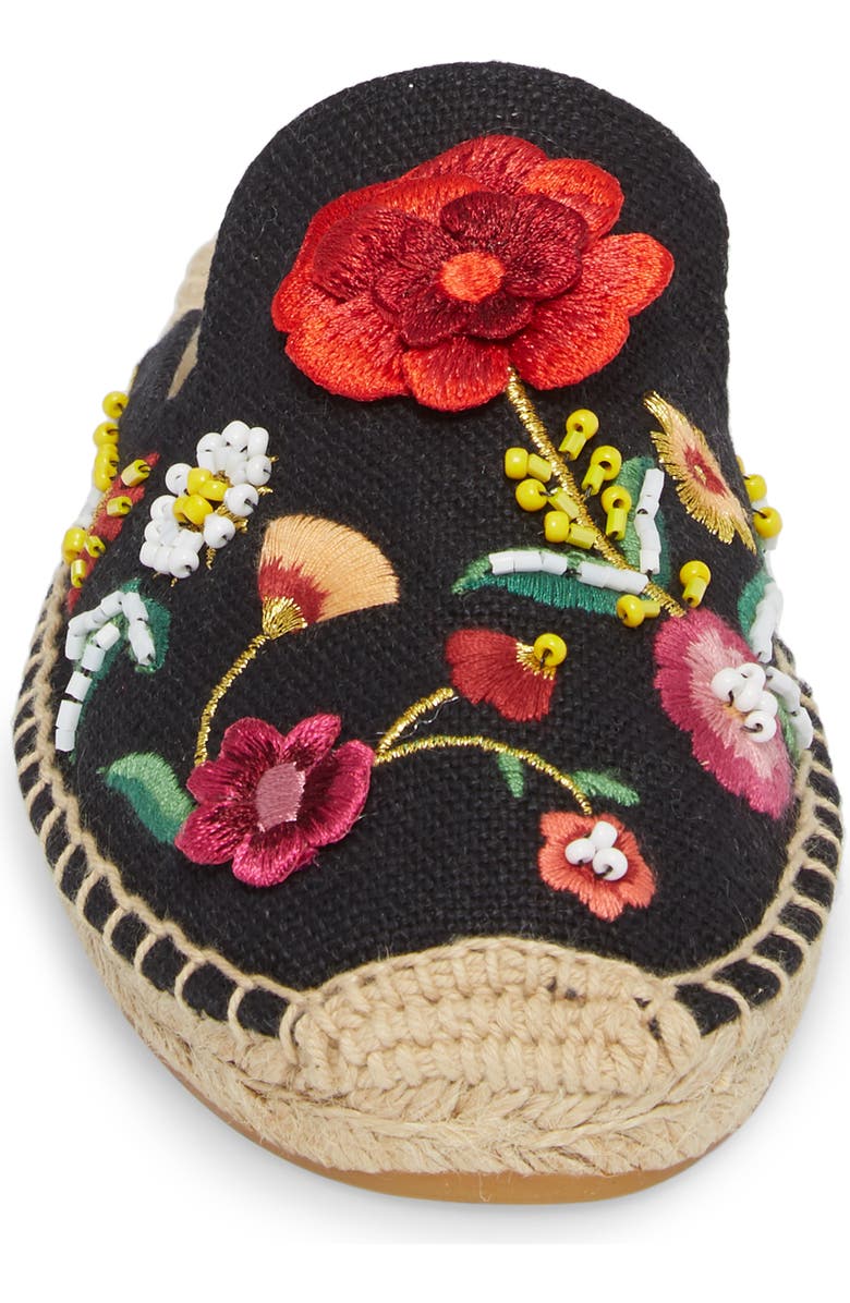 Soludos Embellished Floral Mule, Alternate, color,