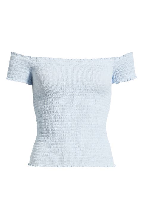 Off the Shoulder Smocked Top
