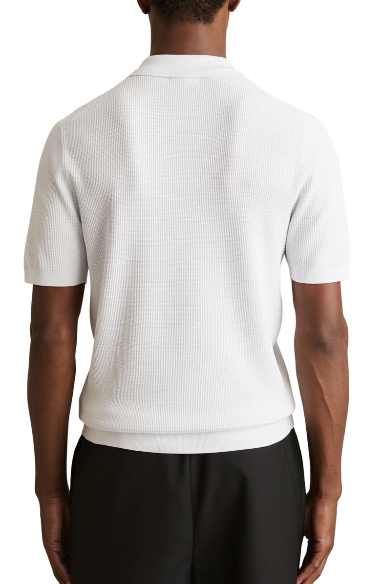 Reiss Regis Quarter Zip Polo, Alternate, color, White