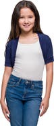 24sevenKid Open Front short Sleeve Cropped Bolero Shrug