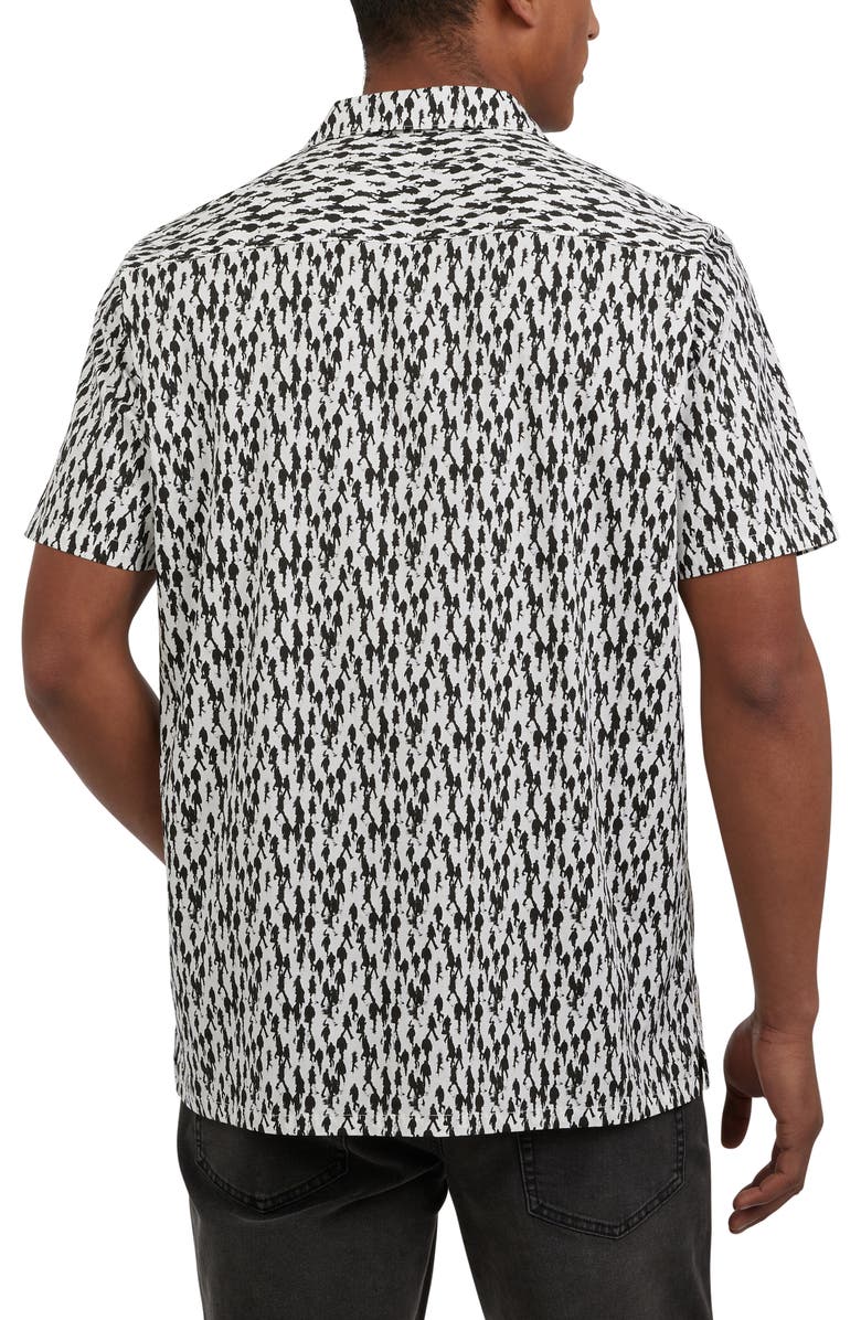 DKNY SPORTSWEAR Malcolm Short Sleeve Camp Shirt, Alternate, color, White