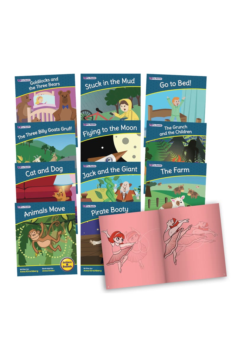 Junior Learning Letters & Sounds Phase 1 Set 2 Fiction Educational Learning Set, Main, color, Multicolored