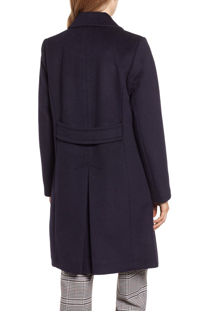 RACHEL Rachel Roy Double Breasted Wool Blend Coat, Alternate, color, 