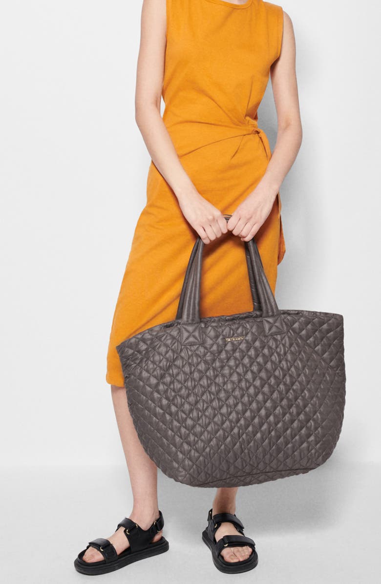 MZ Wallace Deluxe Large Metro Tote, Alternate, color, Medium Gray