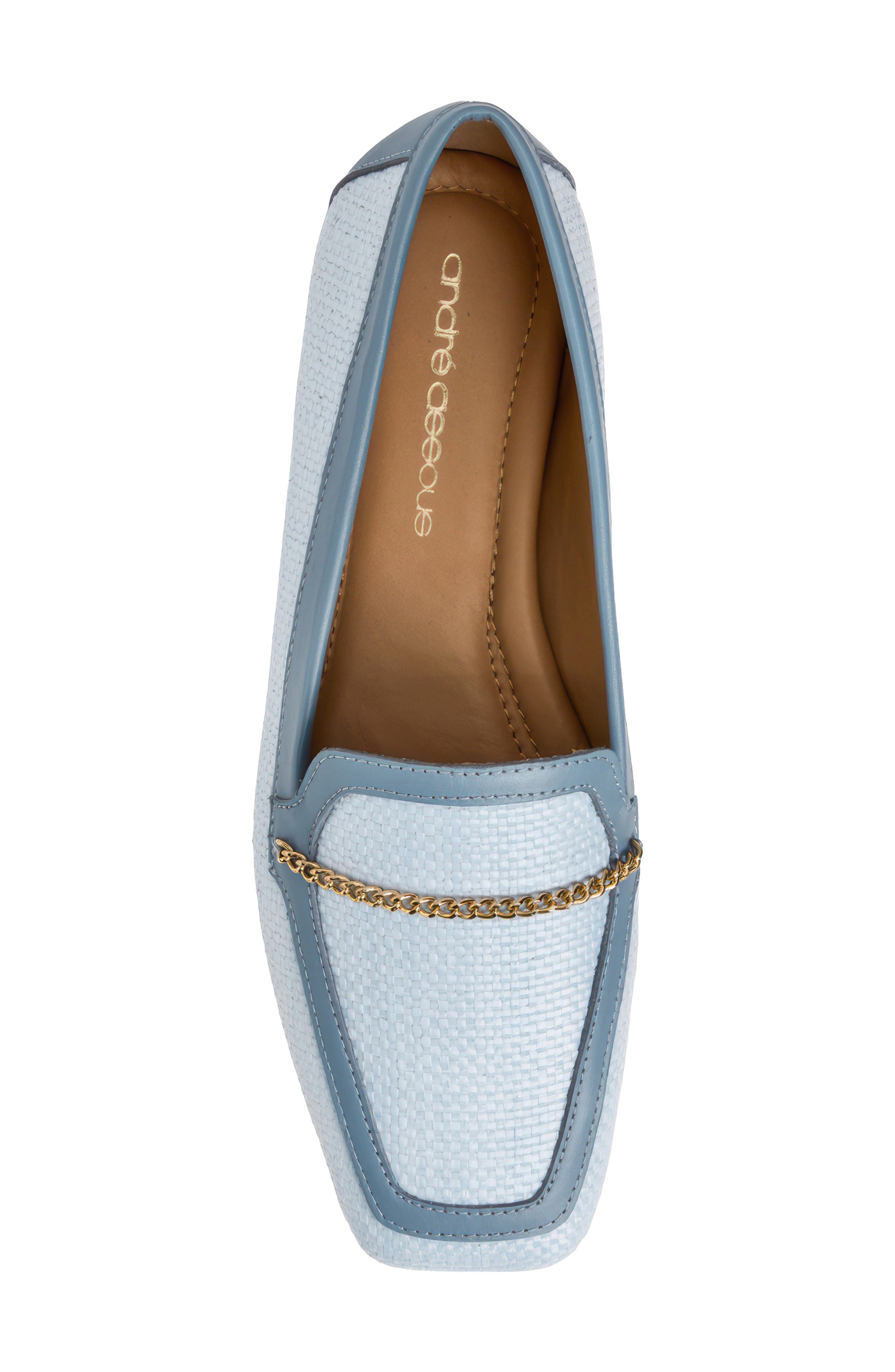 Ariane Loafer, Alternate, color, SKY BLUE RAFFIA