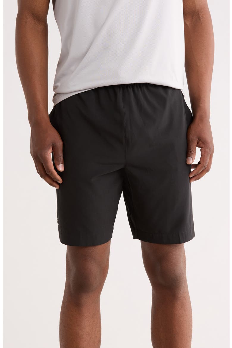 Cotton Pull-On Shorts, Main, color, BLACK/ WHITE