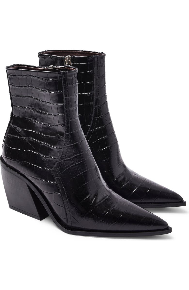 Topshop Honour Pointed Toe Western Boot, Main, color,
