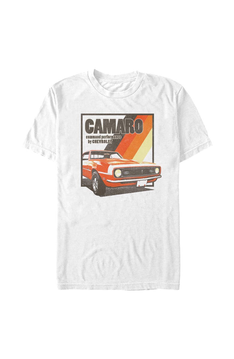 General Motors Men's General Motors Camaro Command Performance Graphic T-Shirt, Alternate, color, White