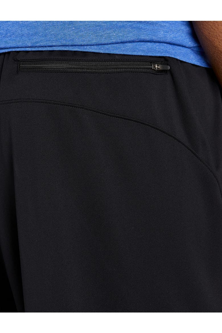 Big & Tall Performance Double-Knit Shorts, Alternate, color, BLACK