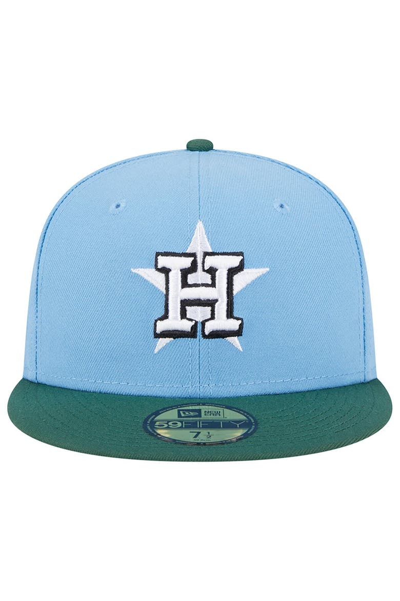 Men's New Era  Sky Blue/Cilantro Houston Astros 2017 World Series 59FIFTY Fitted Hat, Alternate, color, Light Blue