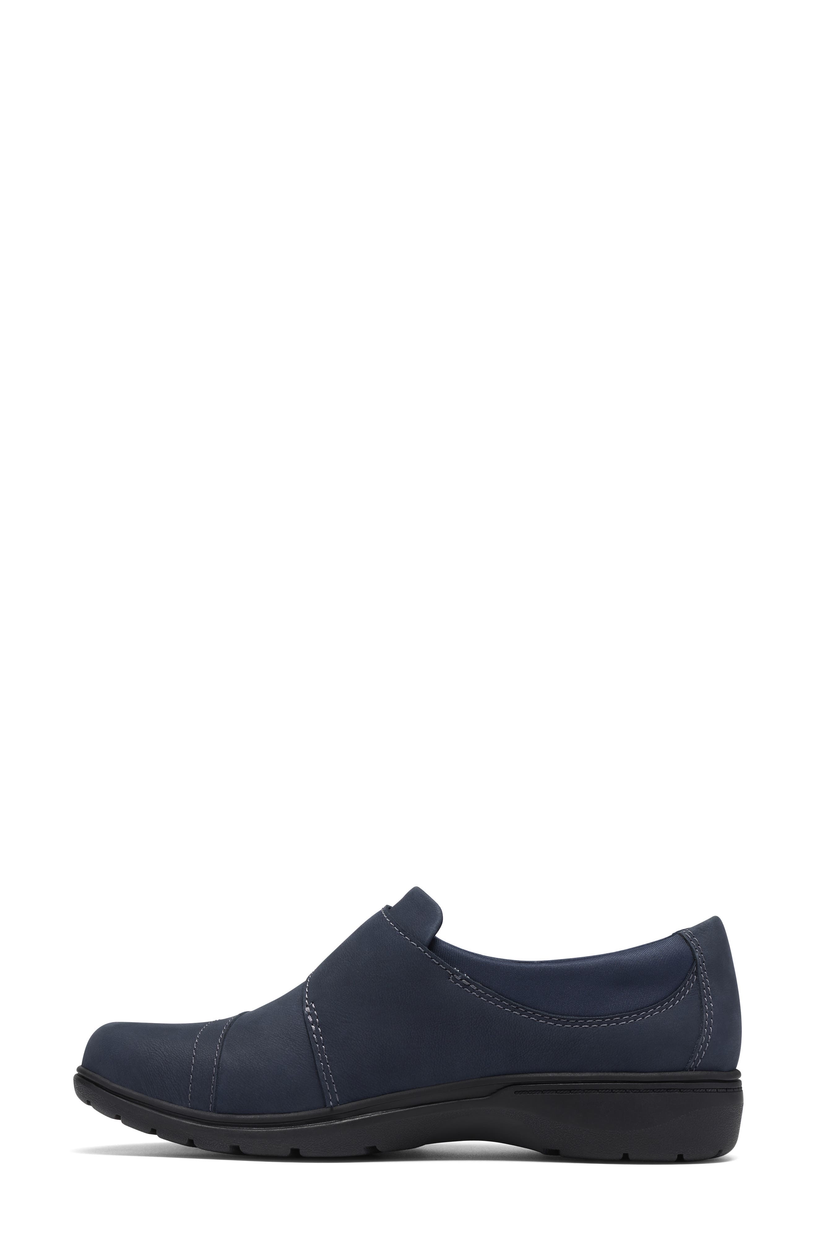 Carleigh Lily Slip On -Wide Width Available, Alternate, color, NAVY NUBUCK