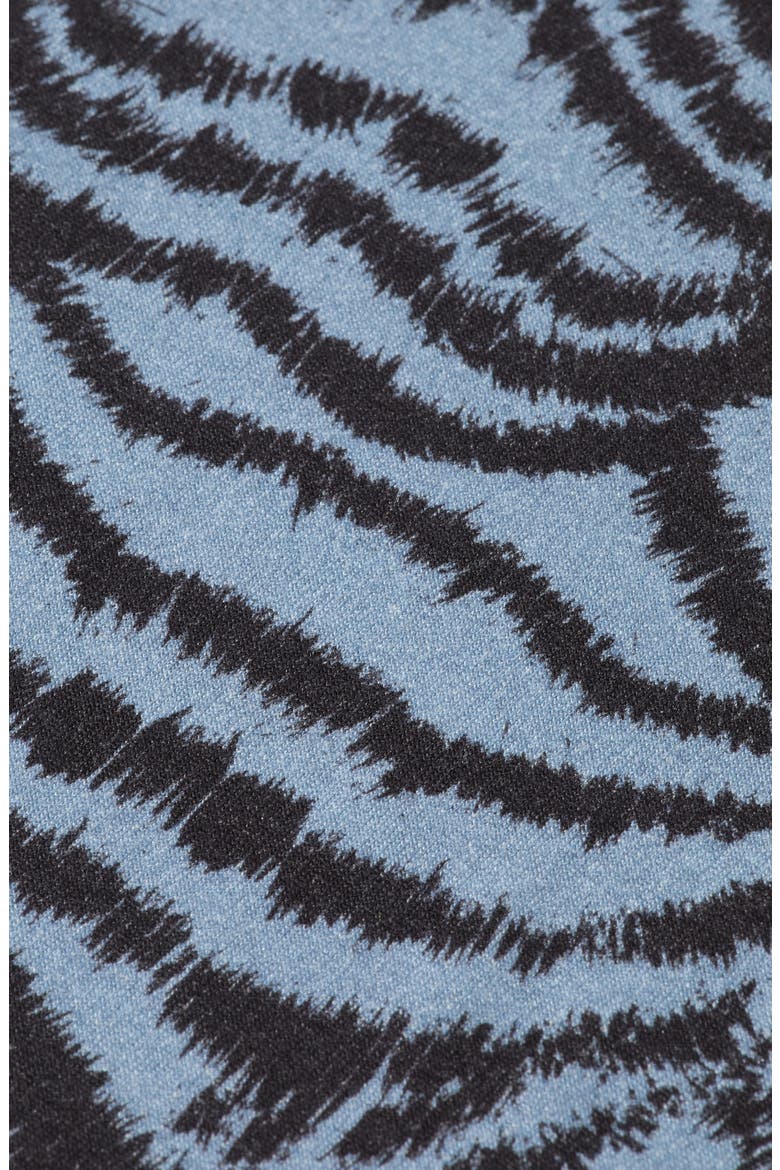 Print Mock Neck Top, Alternate, color, FEATHER BLUE