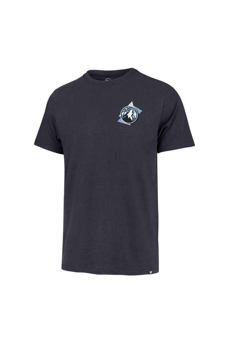 Men's '47  Navy Minnesota Timberwolves City Edition Backboard T-Shirt, Alternate, color, Navy