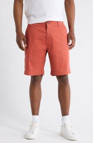 Lucky Brand Stretch Cotton Sateen Chino Shorts