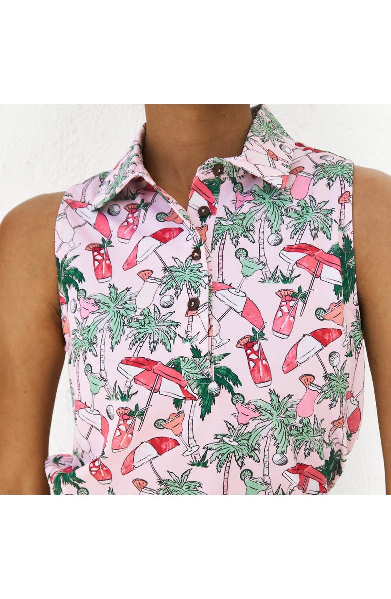 Kenny Flowers The Masters of Leisure - Ladies Sleeveless Golf Polo, Alternate, color, Pink