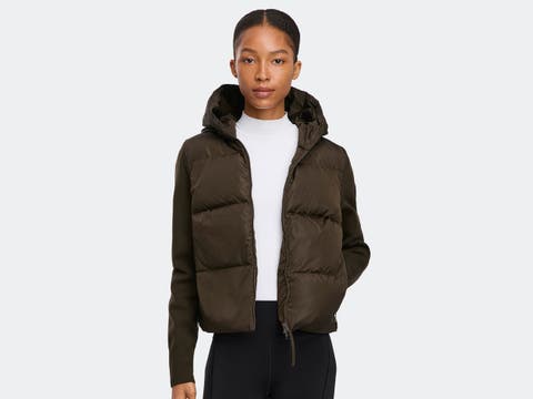 HyBridge® Wide Quilt Knit Hoodie Tonal Disc