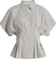 Vince Camuto Pleat Waist Dolman Shirt