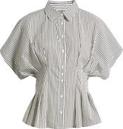 Vince Camuto Pleat Waist Dolman Shirt