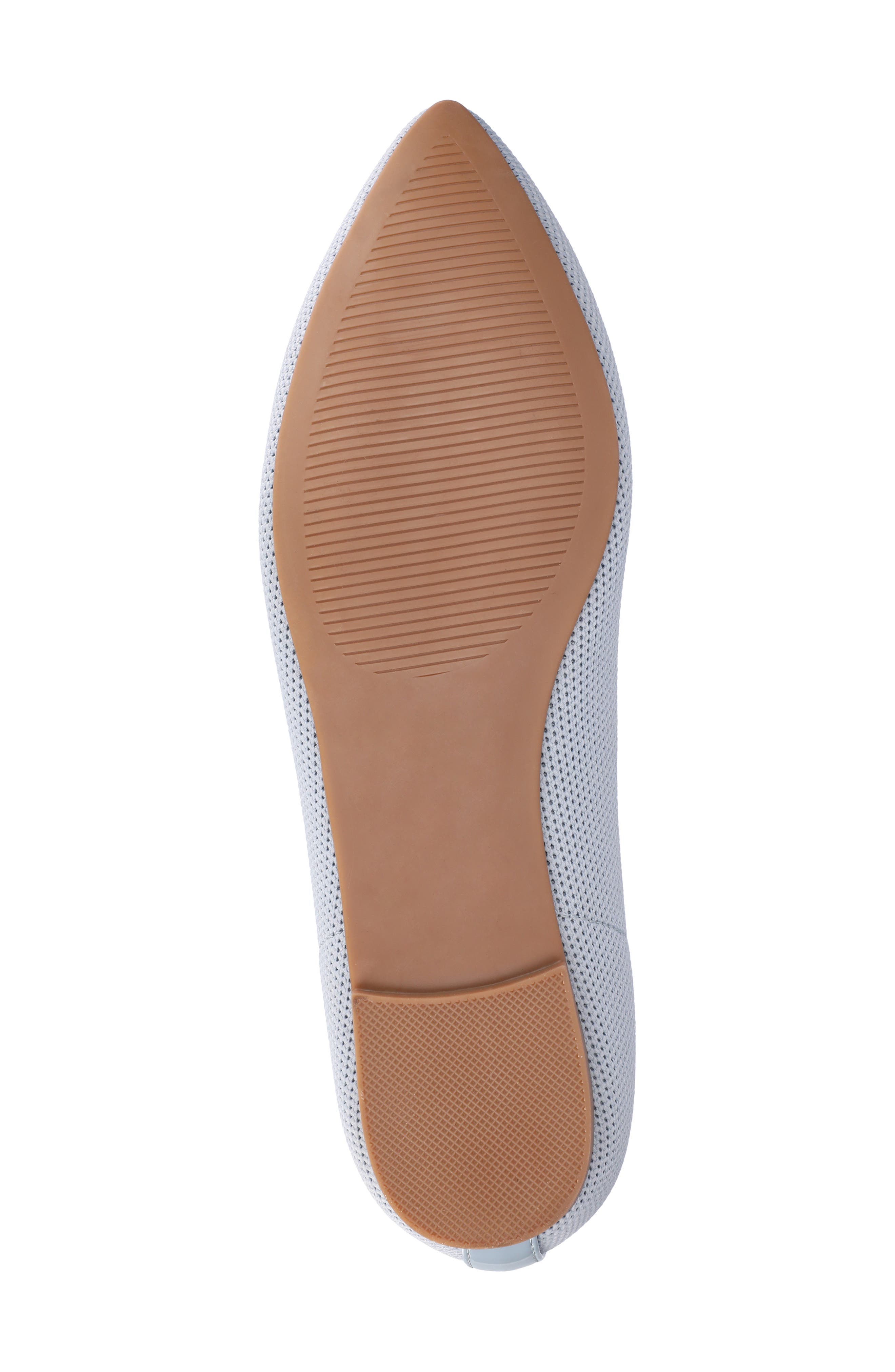 Minnah Knit Almond Toe Flat, Alternate, color, BLUE