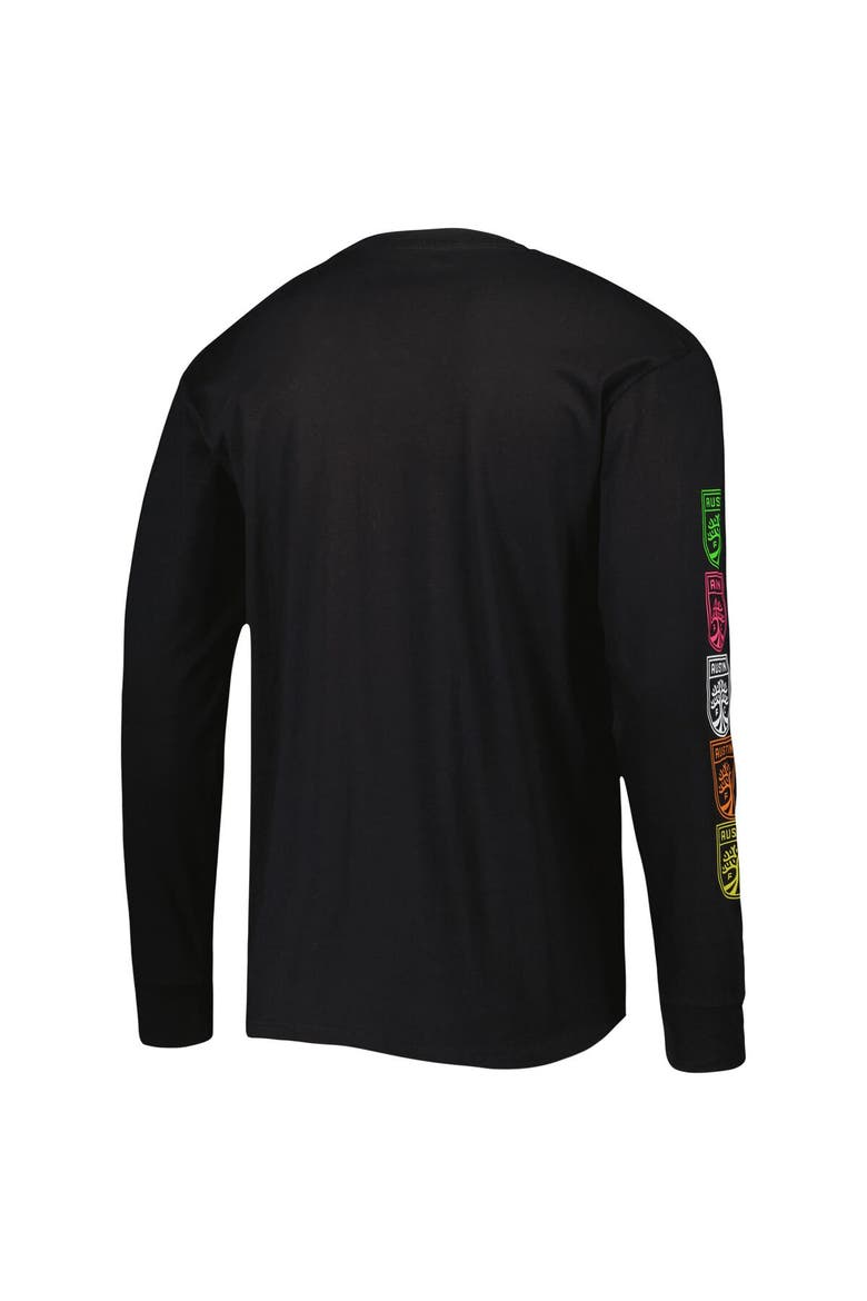 Men's Mitchell & Ness Black Austin FC Papel Picado Long Sleeve T-Shirt, Alternate, color, Black