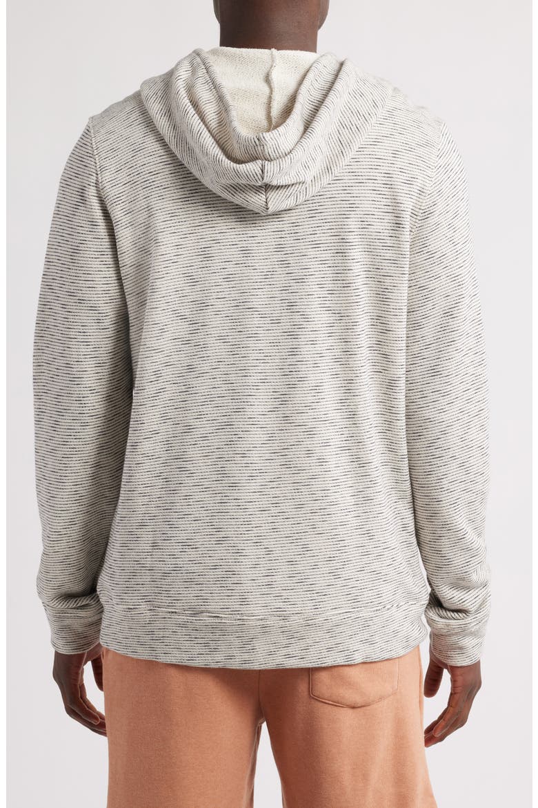 Jordyn Stripe Organic Cotton French Terry Zip Hoodie, Alternate, color, TAPIOCA/ STARGAZER