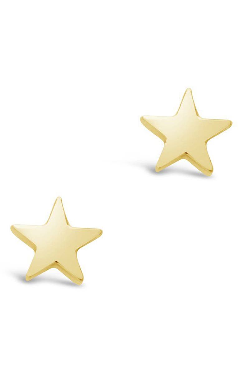 Sterling Forever Star Stud Earrings, Alternate, color, Gold