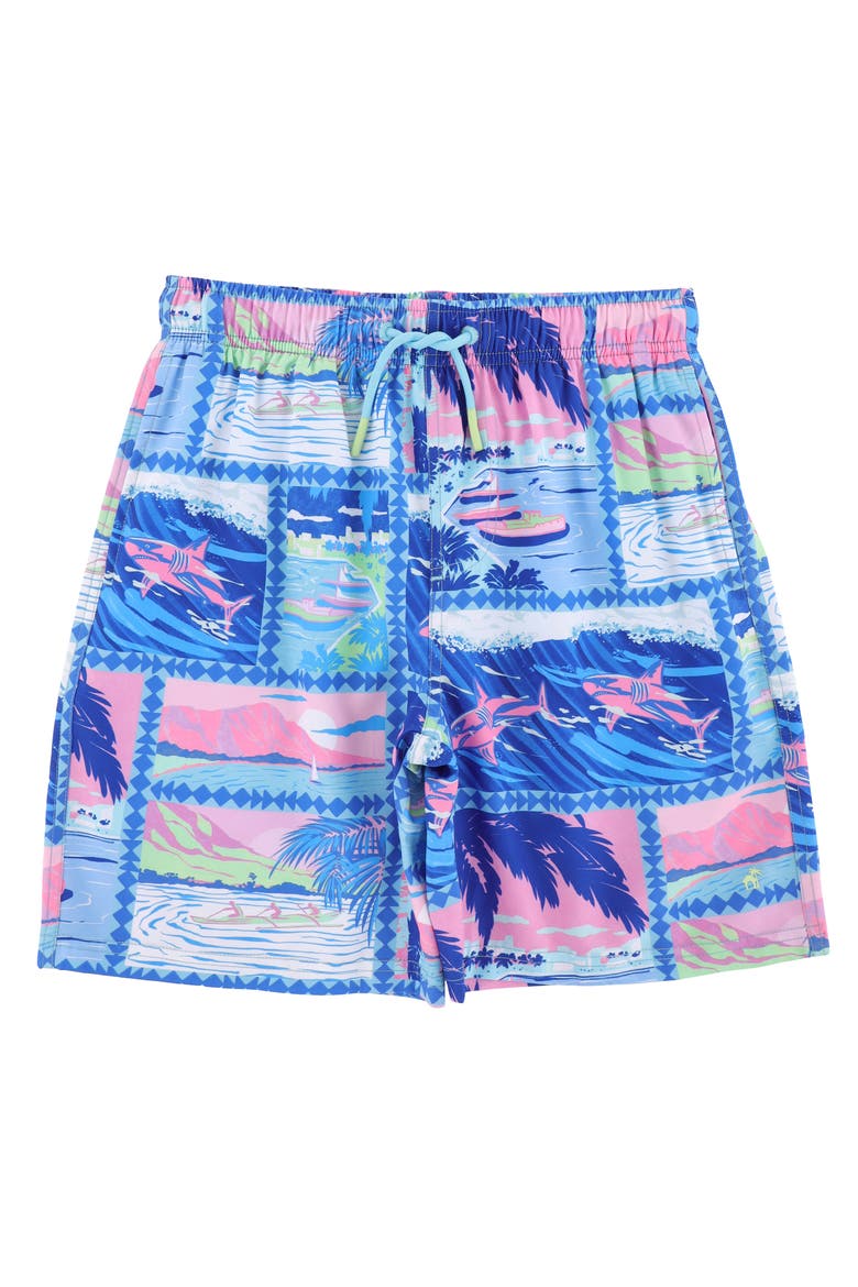Kid's Island Classic Swim Trunks with Mesh Lining and UPF 50+, Main, color, Multi