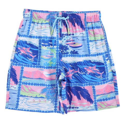 Kid's Island Classic Swim Trunks with Mesh Lining and UPF 50+
