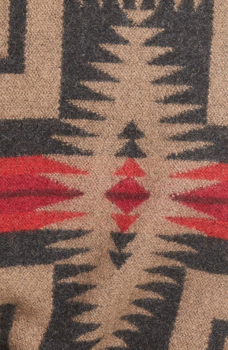 Pendleton Jacquard Wool Blanket Wrap Coat, Alternate, color, 